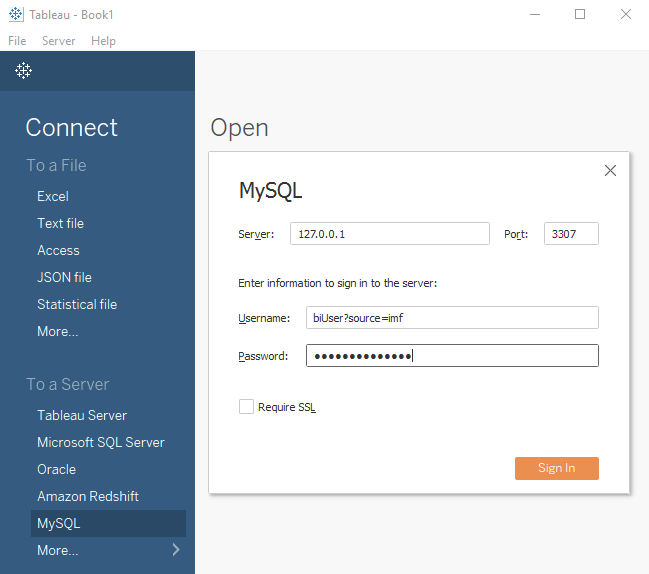 Connect From Tableau Desktop Mongodb Connector For Bi 2 3